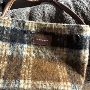 Brown Plaid Shoulder Bag